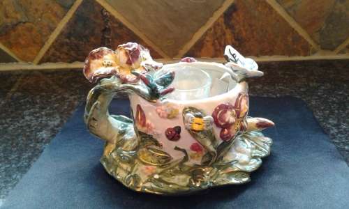 SMALL TEA LIGHT LAMP BIRDS AND BUTTERFLY S